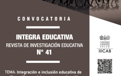 Convocatoria Revista Integra Educativa N° 41 Tema: Integración e inclusión educativa de niños, niñas y adolescentes en situación de movilidad internacional