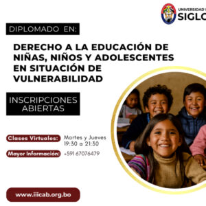 Diplomado en derecho a la educación de niñas, niños y adolescentes en situación de vulnerabilidad
