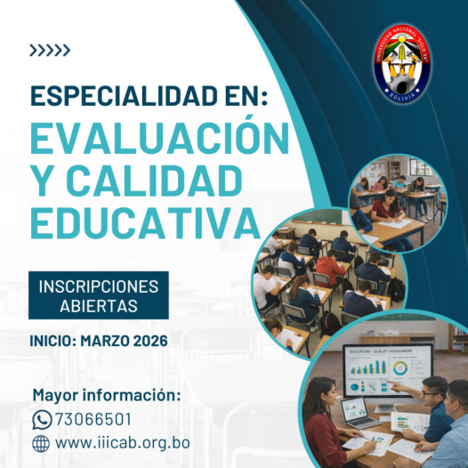 ESPECIALIDAD EN EVALUACIÓN Y CALIDAD EDUCATIVA