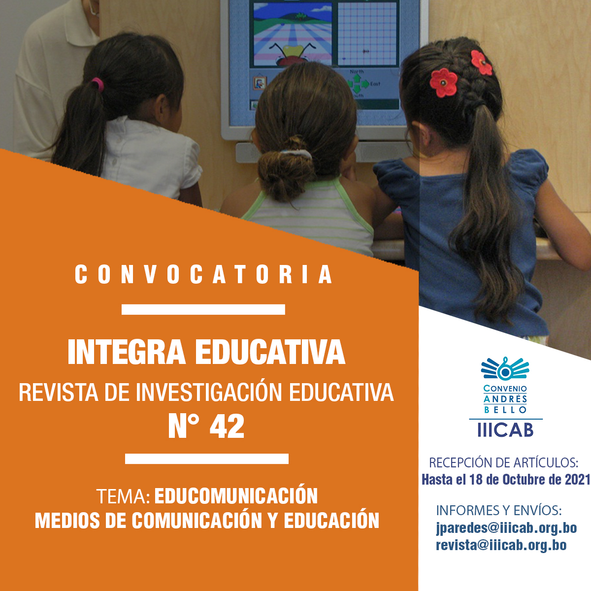 Convocatoria Revista Integra Educativa N° 42 Tema: Educomunicación / Medios de comunicación y educación