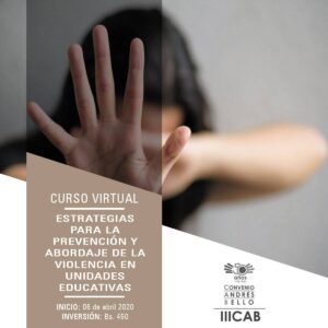 Curso - virtual: Estrategias para la prevención y abordaje de la violencia en unidades educativas